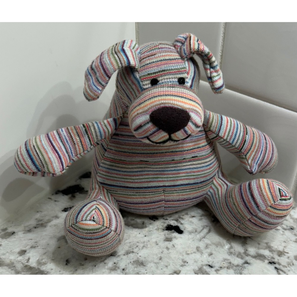 Jellycat for Muji collab recycled yarn dog 5"